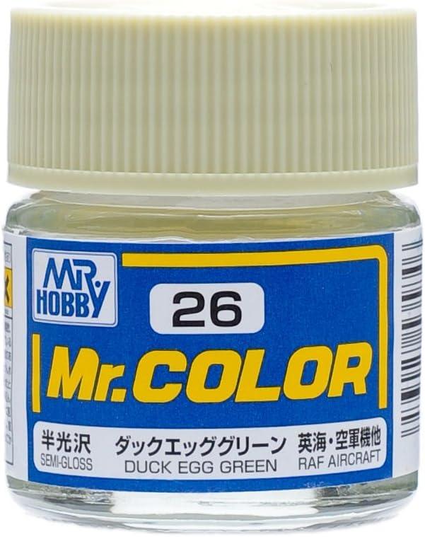 Mr. Hobby Paint Mr. Hobby C26 Mr. Color Semi Gloss Duck Egg Green Lacquer Paint 10ml