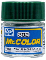 Mr. Hobby Paint Mr. Hobby C302 Mr. Color Semi Gloss Green FS34092 Lacquer Paint 10ml