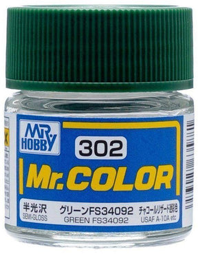 Mr. Hobby Paint Mr. Hobby C302 Mr. Color Semi Gloss Green FS34092 Lacquer Paint 10ml