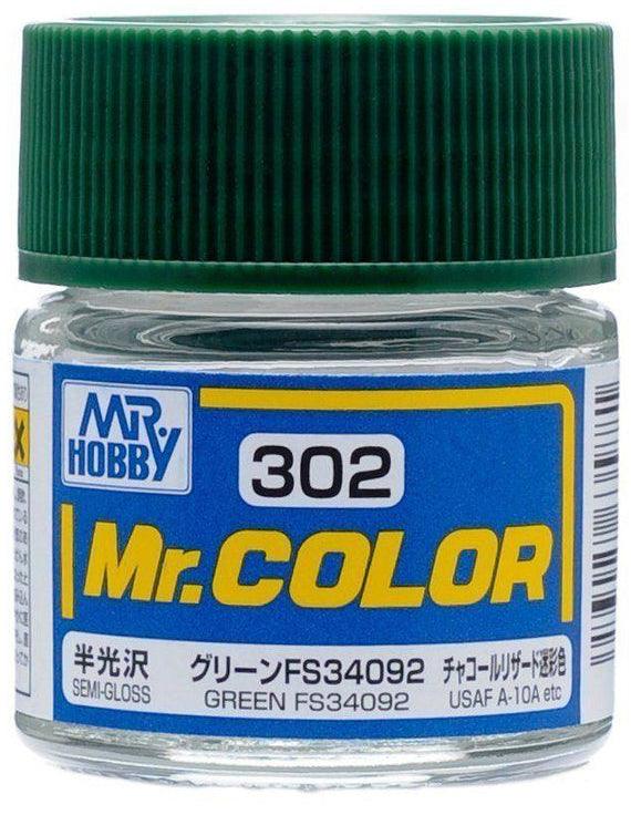 Mr. Hobby Paint Mr. Hobby C302 Mr. Color Semi Gloss Green FS34092 Lacquer Paint 10ml