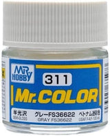 Mr. Hobby Paint Mr. Hobby C311 Mr. Color Semi Gloss Gray FS36622 Lacquer Paint 10ml