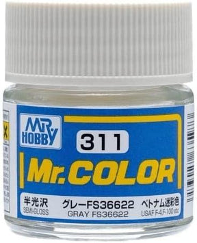 Mr. Hobby Paint Mr. Hobby C311 Mr. Color Semi Gloss Gray FS36622 Lacquer Paint 10ml