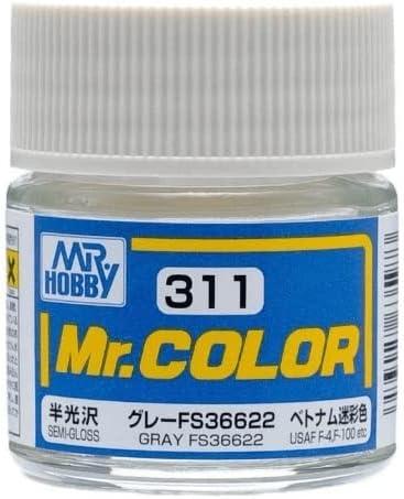 Mr. Hobby Paint Mr. Hobby C311 Mr. Color Semi Gloss Gray FS36622 Lacquer Paint 10ml