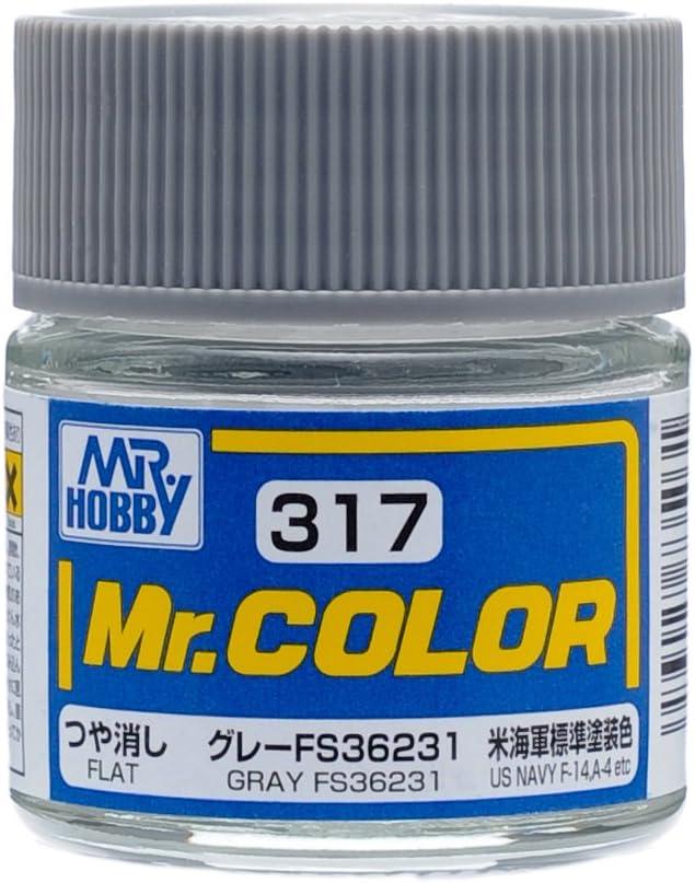 Mr. Hobby Paint Mr. Hobby C317 Mr. Color Flat Gray FS36231 Lacquer Paint 10ml