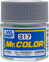 Mr. Hobby Paint Mr. Hobby C317 Mr. Color Flat Gray FS36231 Lacquer Paint 10ml