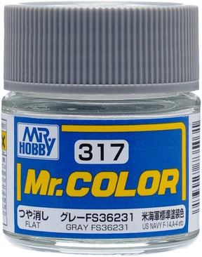 Mr. Hobby Paint Mr. Hobby C317 Mr. Color Flat Gray FS36231 Lacquer Paint 10ml