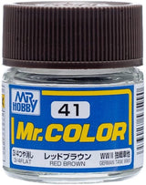 Mr. Hobby Paint Mr. Hobby C41 Mr. Color Flat Red Brown Lacquer Paint 10ml