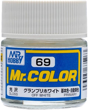 Mr. Hobby Paint Mr. Hobby C69 Mr. Color Gloss Off White Lacquer Paint 10ml