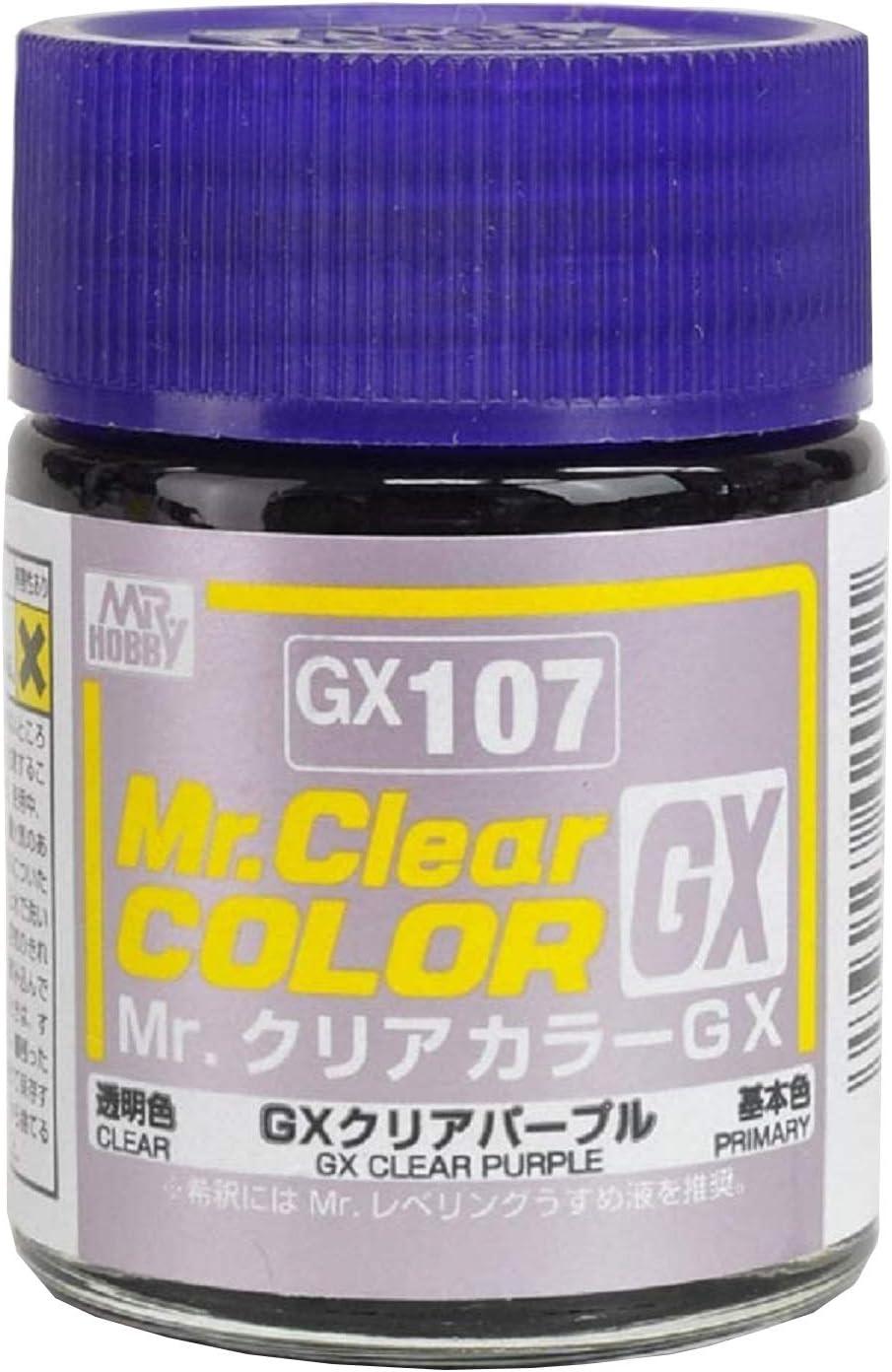 Mr. Hobby Paint Mr. Hobby GX107 Mr. Clear Color GX Clear Purple Lacquer Paint 18ml