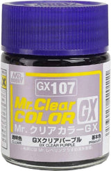 Mr. Hobby Paint Mr. Hobby GX107 Mr. Clear Color GX Clear Purple Lacquer Paint 18ml