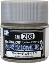 Mr. Hobby Paint Mr. Hobby SM208 Mr. Color Super Metallic 2 Super Duralumin Lacquer Paint 10ml