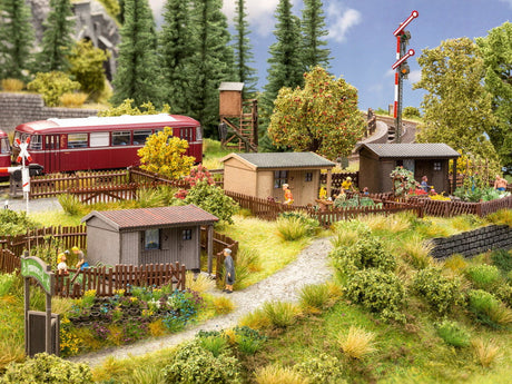 Noch MODEL TRAINS Noch HO Allotment Garden Structure Laser-Cut Card Kit