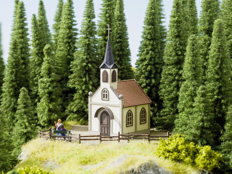 Noch MODEL TRAINS Noch HO St. Nepomuk Chapel Laser-Cut Cardstock Kit