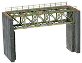Noch MODEL TRAINS Noch N Steel Truss Bridge w/Cut-Stone Abutments Laser-Cut Card Kit