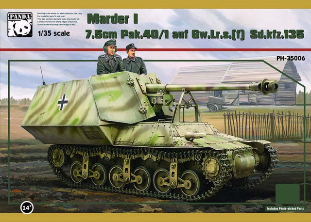 Panda Hobby MILITARY MODEL Panda Hobby 1/35 Marder I 7.5cm Pak 40/1 on GW LrS(f) SdKfz 135 Tank Destroyer Kit