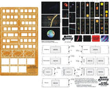 Paragraphix Details DETAIL PARTS Paragraphix Details 1/32 Star Trek: USS Enterprise Bridge Photo-Etch & Backlight Film Display Screen Set for AMT
