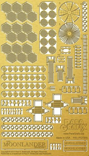 Paragraphix Details DETAIL PARTS Paragraphix Details 1/350 The Moonlander Spacecraft Photo-Etch Set for PGH