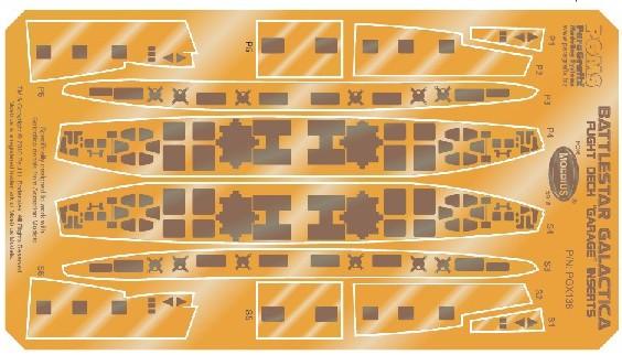 Paragraphix Details DETAIL PARTS Paragraphix Details 1/4105 Battlestar Galactica: Hull Inserts Photo-Etch Set for MOE