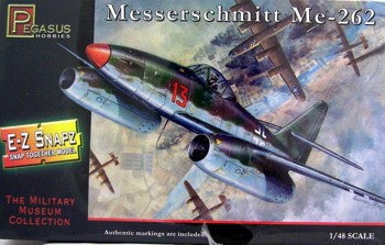 Pegasus MODEL AIRPLANES Pegasus Hobbies Aircraft 1/48 Me262 Fighter (Snap Kit)