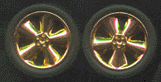 Pegasus MODEL CARS Pegasus Hobbies Cars 1/24-1/25 Phat Boyz Gold w/Low Profile Tires (4)