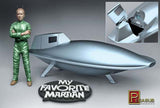Pegasus SCI-FI Pegasus Sci-Fi 1/18 My Favorite Martian: Uncle Martin & Spaceship Kit