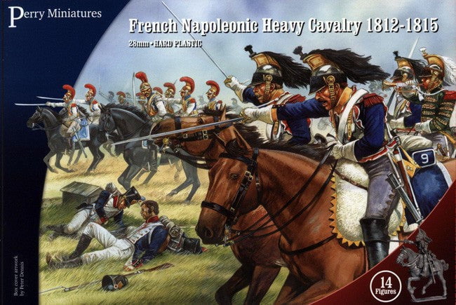 Perry Miniatures WARGAMES Perry Miniatures 28mm French Napoleonic Heavy Cavalry 1812-15 (14 Mtd)