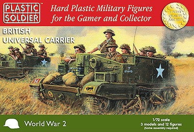 Plastic Soldier WARGAMING Plastic Soldier 1/72 WWII British Universal Carrier (3) Kit