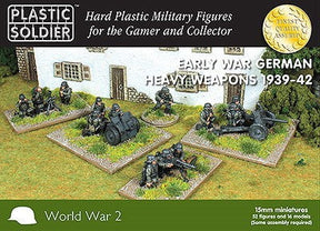 Plastic Soldier WARGAMING Plastic Soldier 15mm Early War German Infantry (52) w/Heavy Weapons 1939-42 Kit
