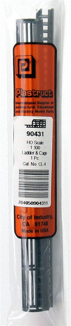 Plastruct Supplies Plastruct HO 90431 CL-4 Safety Cage and Ladder Set, 27/64"