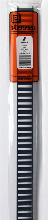 Plastruct Supplies Plastruct O 90443 STA-6 ABS Stair, 17/64" x 3/4"