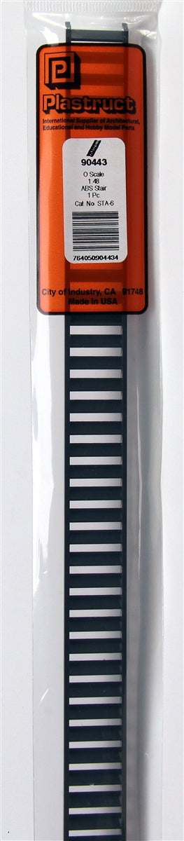 Plastruct Supplies Plastruct O 90443 STA-6 ABS Stair, 17/64" x 3/4"