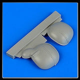 Quickboost Details DETAIL PARTS Quickboost Details 1/32 Bf109G5/14 Correct Gun Bulges for RVL