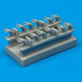 Quickboost Details DETAIL PARTS Quickboost Details 1/48 Fw190D9 Exhausts for TAM