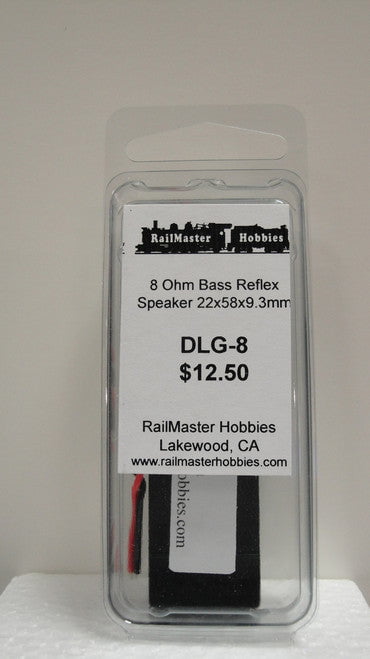 RailMaster DLG-8 Rail Master / Speaker 22 X 58 X 9.3 MM 8 Ohm (Scale=HO) Part # = RMT-DLG-8