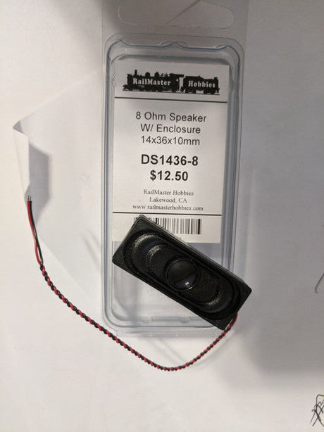 RailMaster DS1436 Rail Master / Speaker 14 x 36 x 10 MM 8 Ohm (Scale=HO) Part # = RMT-DS1436-8