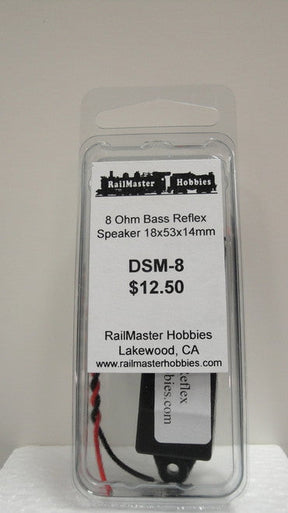 RailMaster DSM-8 Rail Master / Speaker 18 X 53 X 14.3 MM 8 Ohm (Scale=HO) Part # = RMT-DSM-8