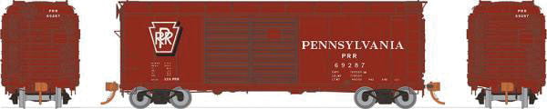 Rapido Rapido 123010-4 PRR X31A Double-Door Boxcar Late Shadow Keystone #69371 HO Scale