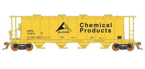 Rapido Rapido 127021-4 Alcan UNPX (yellow, black) #121448 NSC 3800 Cylindrical Covered Hopper HO Scale