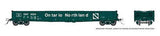 Rapido Rapido 50053A ONT - Ontario Northland #5044 (Progressive Scheme, green, white) 52' 6" Canadian Mill Gondola HO Scale
