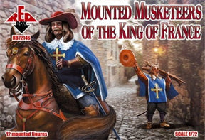 Red Box WARGAMES Red Box Wargames 1/72 Mounted Musketeers of the King of France (12 Mtd) Set