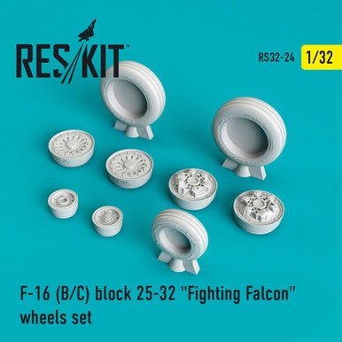 ResKit ResKit 1/32 F-16 (B/C) block 25-32 "Fighting Falcon" wheels set (1/32)
