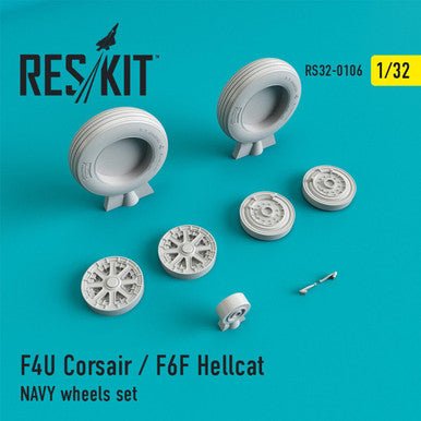 ResKit ResKit 1/32 F4U Corsair / F6F Hellcat NAVY wheels set