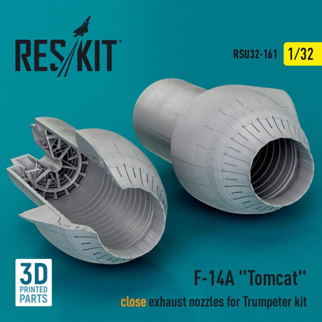 ResKit ResKit 1/32  L5F-14A Tomcat close exhaust nozzles for Trumpeter kit (3D Printed) (1/32)