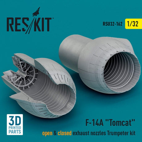 ResKit ResKit 1/32  L5F-14A Tomcat open & closed exhaust nozzles Trumpeter kit (3D Printed) (1/32)