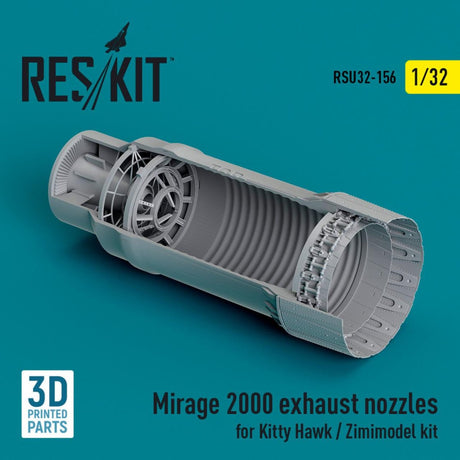 ResKit ResKit 1/32  L5Mirage 2000 exhaust nozzle for Kitty Hawk / Zimimodel kit (3D Printed) (1/32)