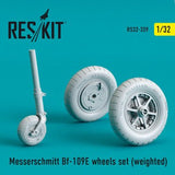 ResKit ResKit 1/32 Messerschmitt Bf-109E wheels set (weighted) (1/32)