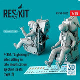 ResKit ResKit 1/48  F-35A Lightning II pilot sitting in late modification ejection seats (type 2) (3D Printing)