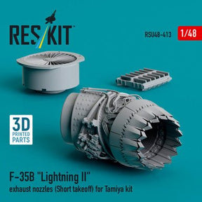 ResKit ResKit 1/48 F-35B Lightning II exhaust nozzles (Short takeoff) for Tamiya kit (3D printed)