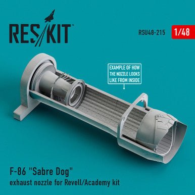 ResKit ResKit 1/48 F-86 Sabre Dog exhaust nozzle for Revell/Academy kit