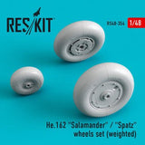 ResKit ResKit 1/48 He.162 "Salamander" / "Spatz" wheels set (weighted)